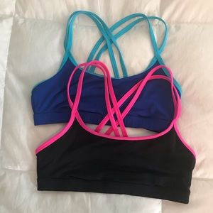 Victoria Secret Pink CrissCross Strappy Sports Bra